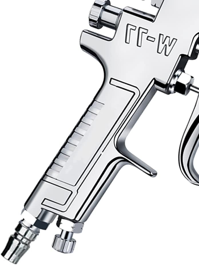 ANCLLO W-77 HVLP Sprühkopf mit 3,0 mm Düse, 400 ml, Silber, Edelstahl und Aluminium