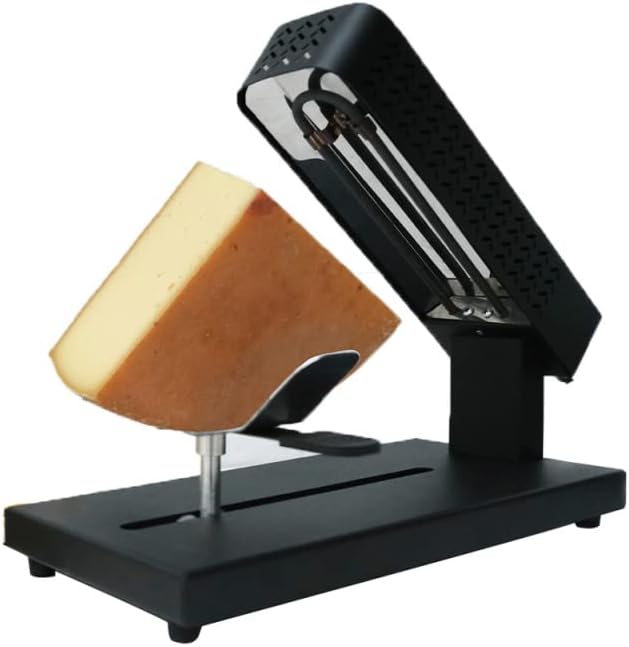 CÉCOA - Traditionelles Raclette-Gerät – für halbe Käsemahlen mit Raclette – Ständer zum Schieben und