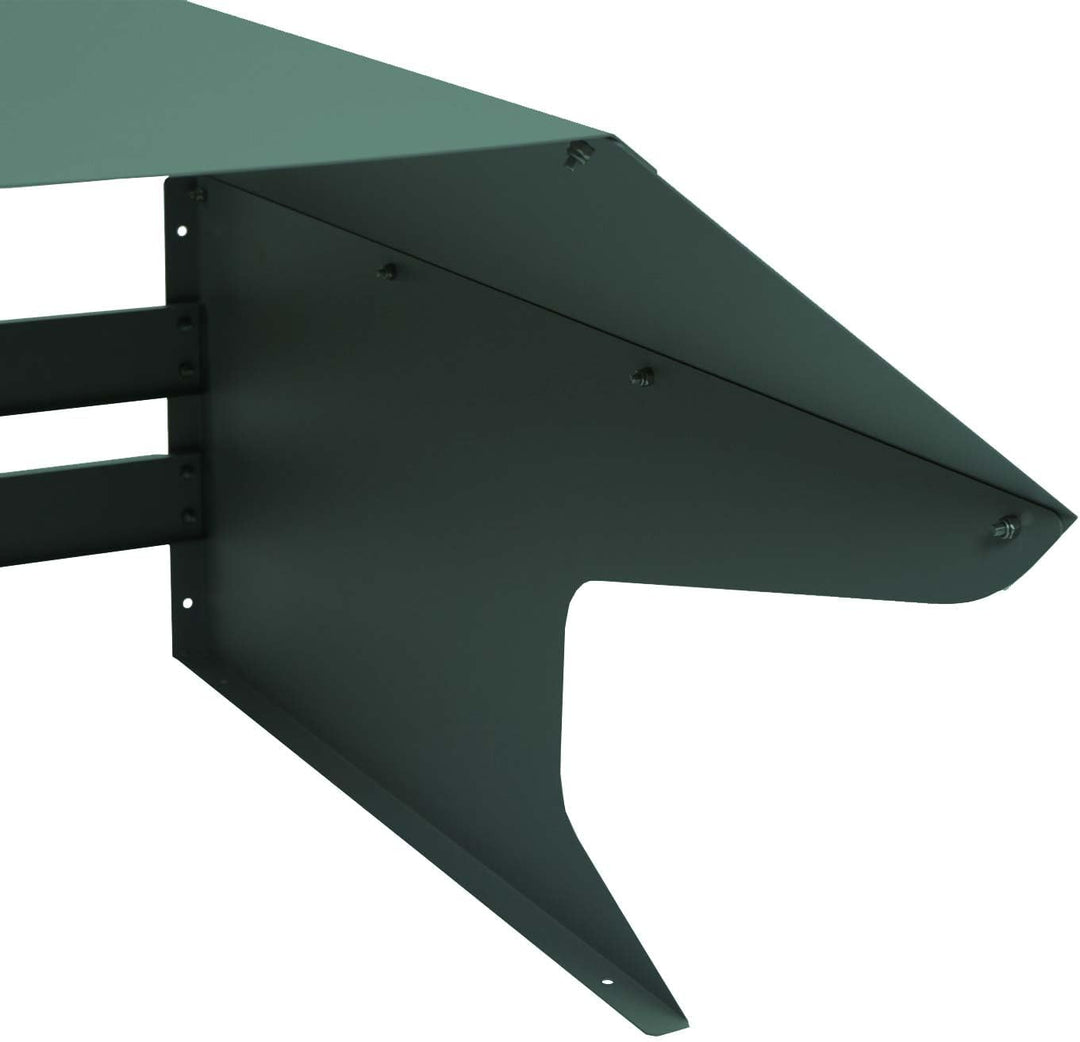 Mähroboter-Garage HWC-L43, Dach Unterstand für Rasenmäher, Metall 40x59x69cm - grün, Grün