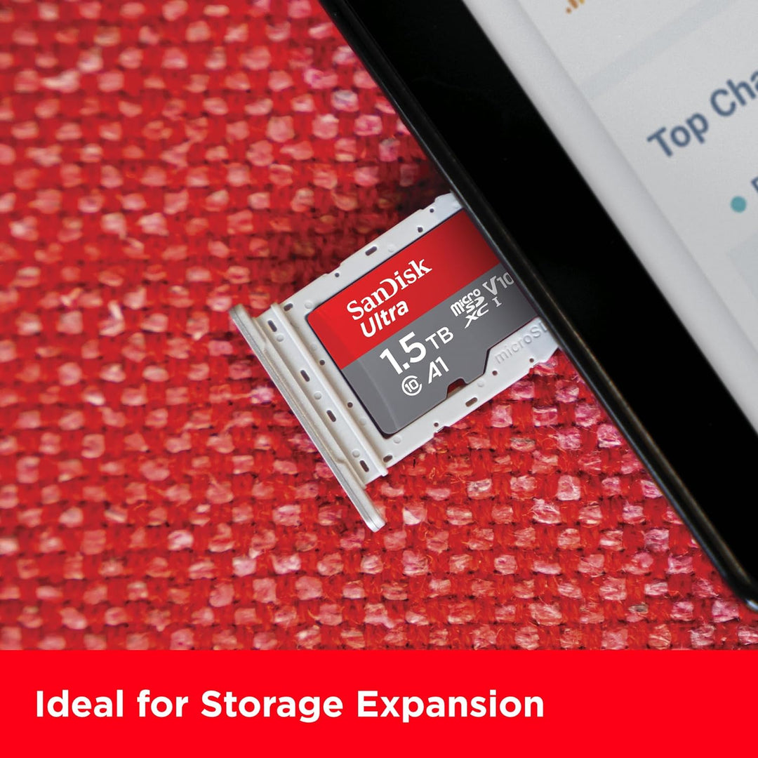 SanDisk Ultra Android microSDXC UHS-I Speicherkarte 1,5 TB + Adapter (Für Smartphones und Tablets, A