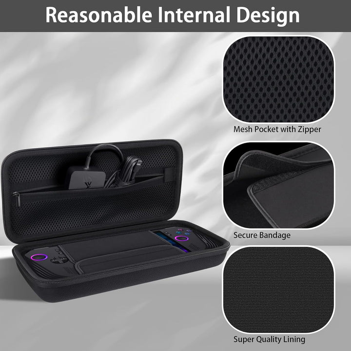 co2CREA Hart Schutzhülle Tasche für ASUS Rog Ally X 2024 RC72LA /Rog Ally Ryzen Z1 /Rog Ally AMD Ryz