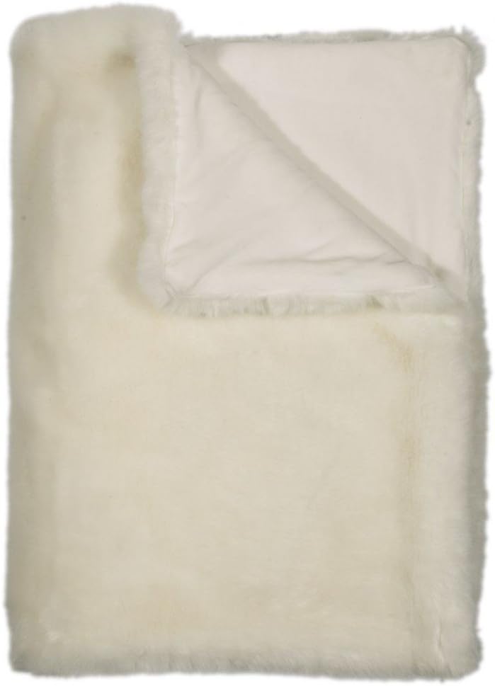 PAD - Decke - Kuscheldecke - Wohndecke - Sheridan - Kunstfell - White/weiss - 140 x 190 cm, Weiss