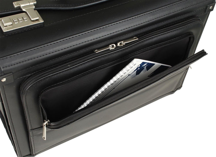 Bowatex Business Aktenkoffer Pilotenkoffer Trolley Laptop-Fach 17´´ 46 Schwarz