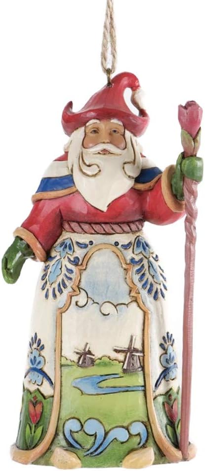 Jim Shore Heartwood Creek Dekofigur Weihnachtsmann aus Kunstharz, zum Aufhängen, 11,4 cm Niederländi