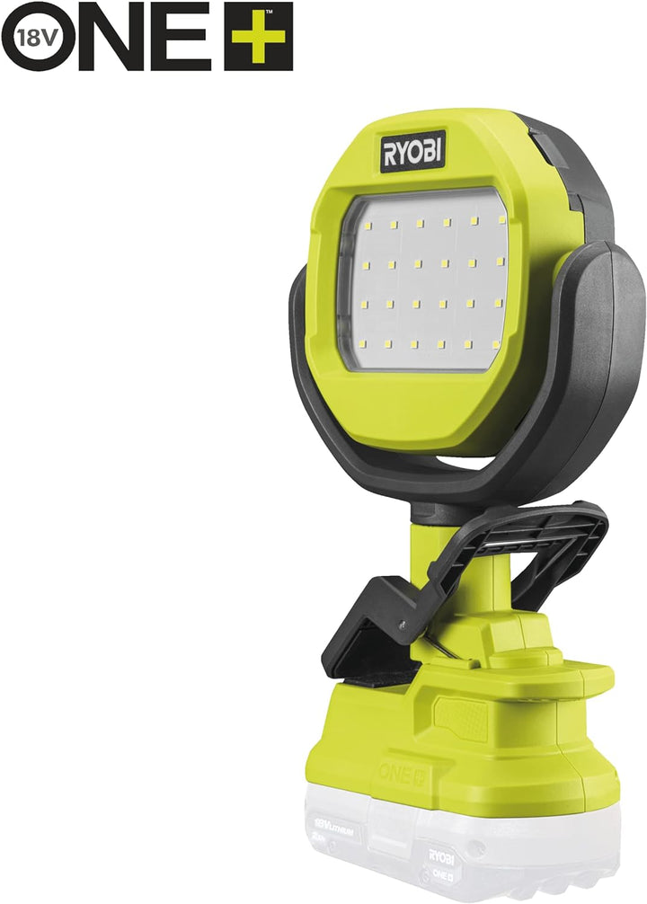 RYOBI 18 V ONE+ Akku-LED-Leuchte RLCL18-0 (Max. Lumen 1000, Leuchtkopf um 360 Grad rotierbar, ohne A