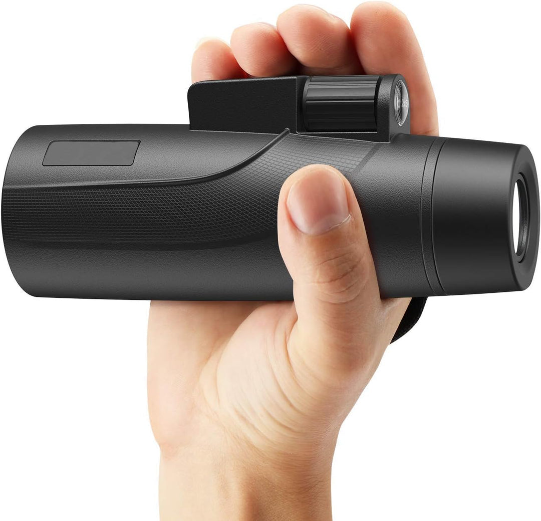Antik 2000 Fernglas Wasserdicht 12x Vergrösserung für Handy Monokular 12x50 mit Telefonhalterung zur