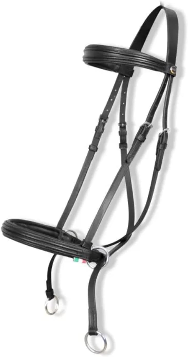 Horses, Imperia Bitless Trense, Qualitäts-Trense, unverzichtbar für die Führung des Pferdes Cob Schw