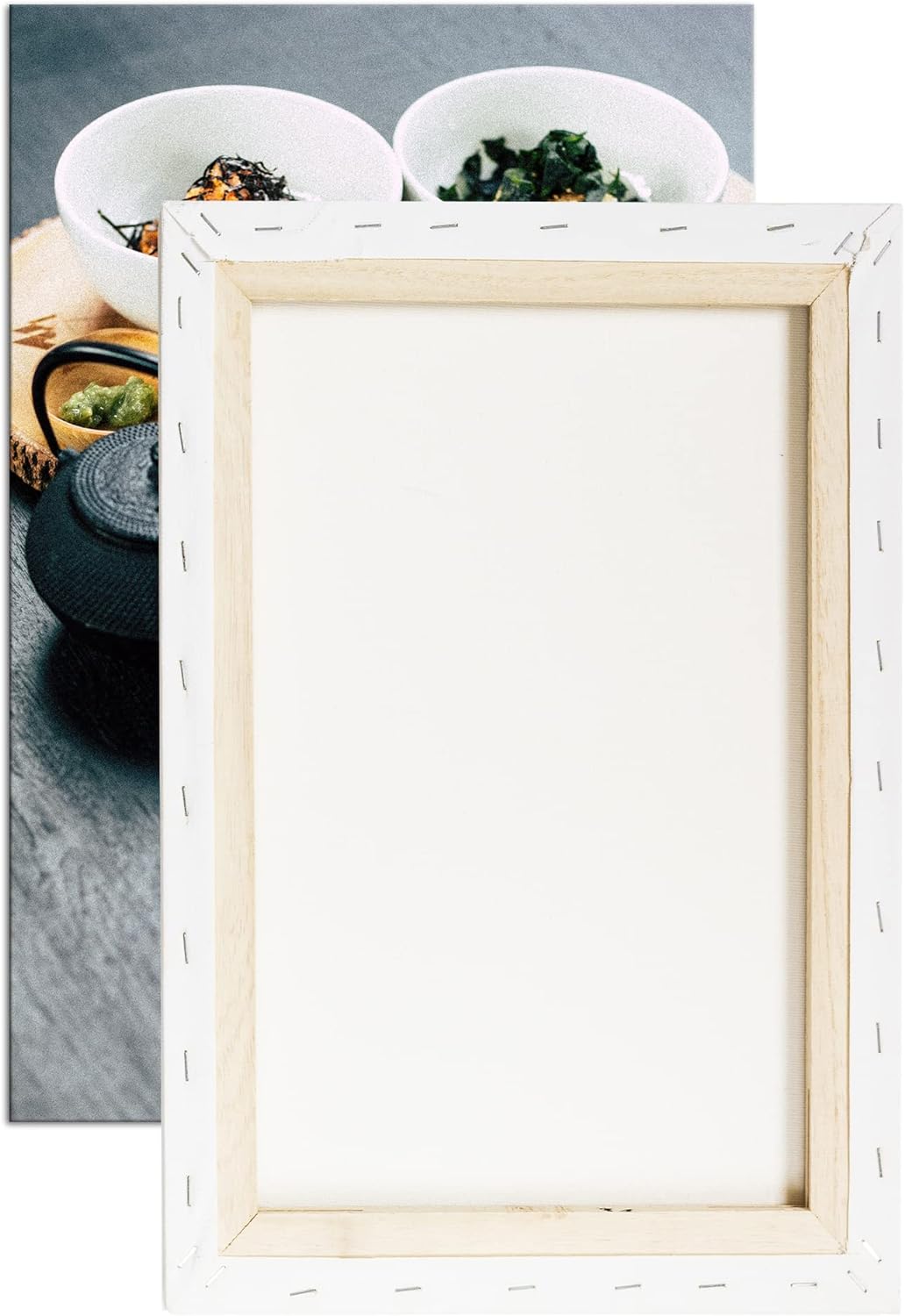 deyoli lecker angerichtetes Sushi Format: 120x80 als Leinwandbild, Motiv fertig gerahmt auf Echtholz