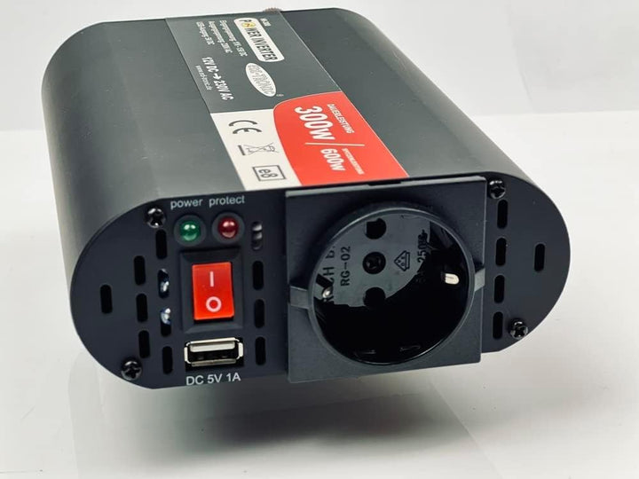 DC/AC Spannungswandler 12V auf 230V 300W / 600W Inverter KFZ Wechselrichter USB