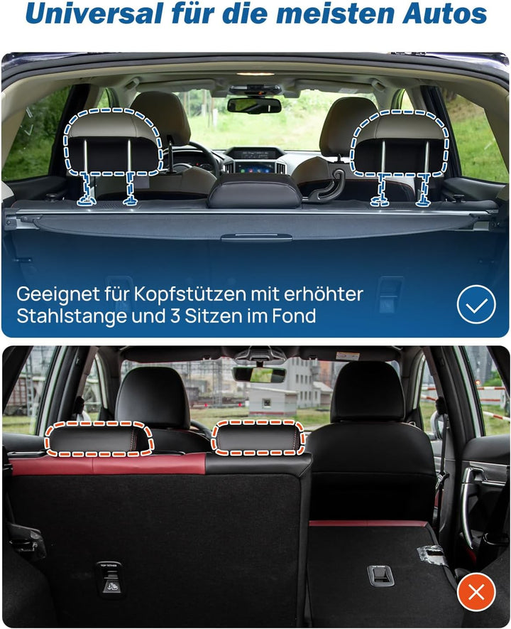 JOYTUTUS Schutzgitter Auto Hundegitter aus Aluminium Hundeschutzgitter Trenngitter Gepäckgitter Univ