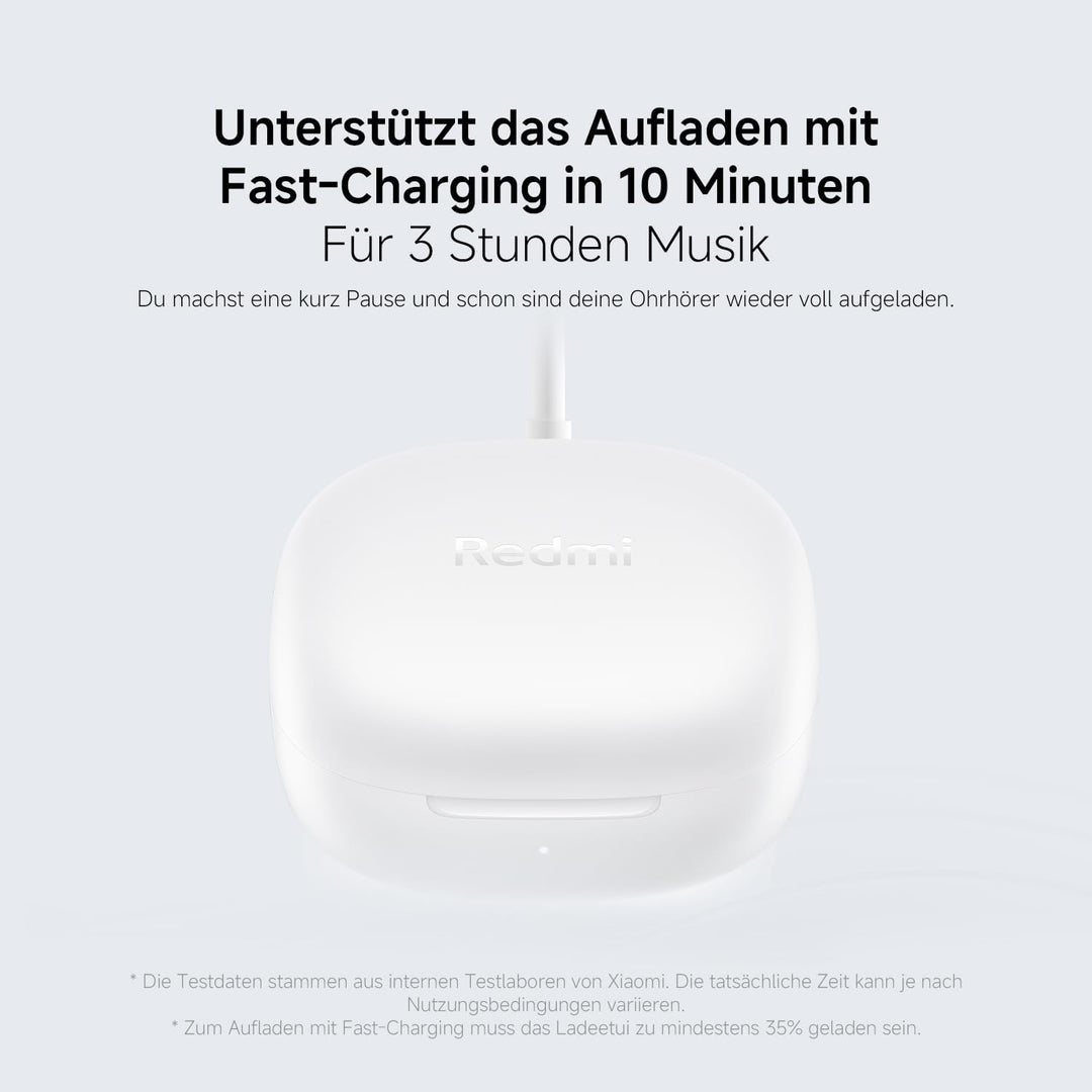 Redmi Buds 6 Play - In-Ear Kopfhörer, 36h Akkulaufzeit, 10mm Dynamik-Treiber mit 4 EQ-Einstellungen,