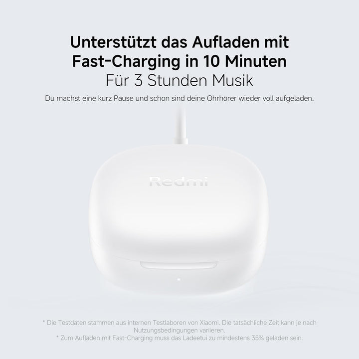 Redmi Buds 6 Play - In-Ear Kopfhörer, 36h Akkulaufzeit, 10mm Dynamik-Treiber mit 4 EQ-Einstellungen,