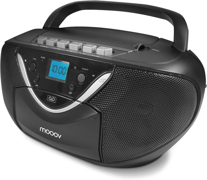 Metronic 477131 CD-/Kassettenradio schwarz, schwarz