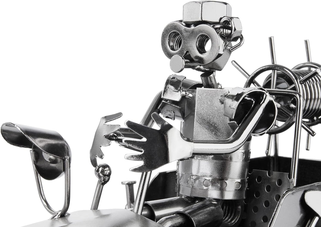 BRUBAKER SchraubenmÀnnchen Feuerwehrauto - Feuerwehr Eisenfigur MetallmÀnnchen - Oldtimer Löschfahrz