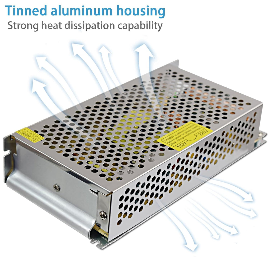 12V 16.7A Schaltnetzteil 200W Netzteil Transformator Diver Adapter für Überwachungskamera, LED-Strei