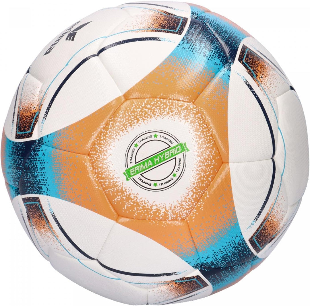 Erima Unisex – Erwachsene Hybrid Training Fussball 5 Orange/Blue, 5 Orange/Blue
