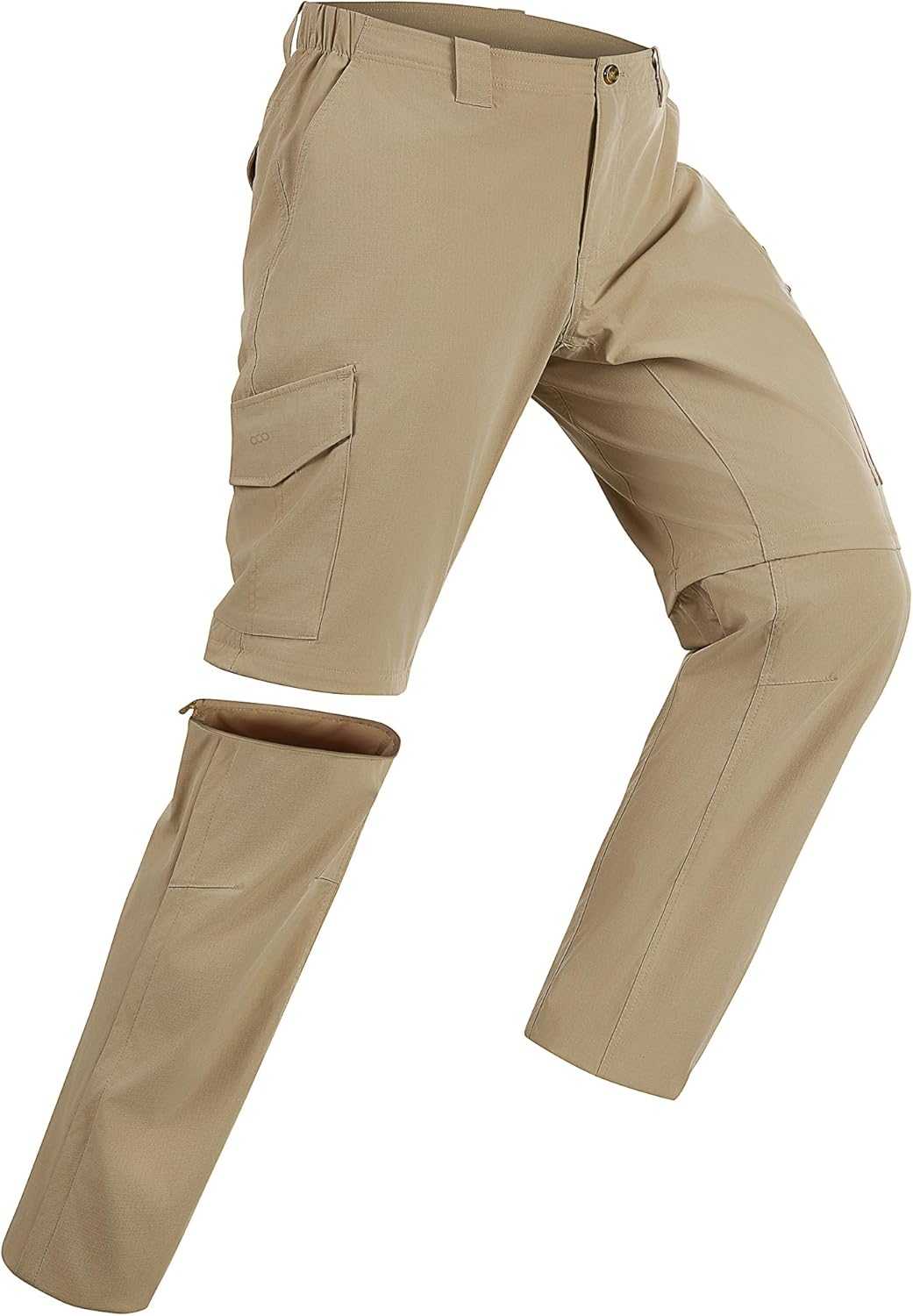 33,000ft Wanderhose Herren Zip Off Trekkinghose, Atmungsaktiv Abnehmbar Stretch Outdoorhose mit 6 Ta