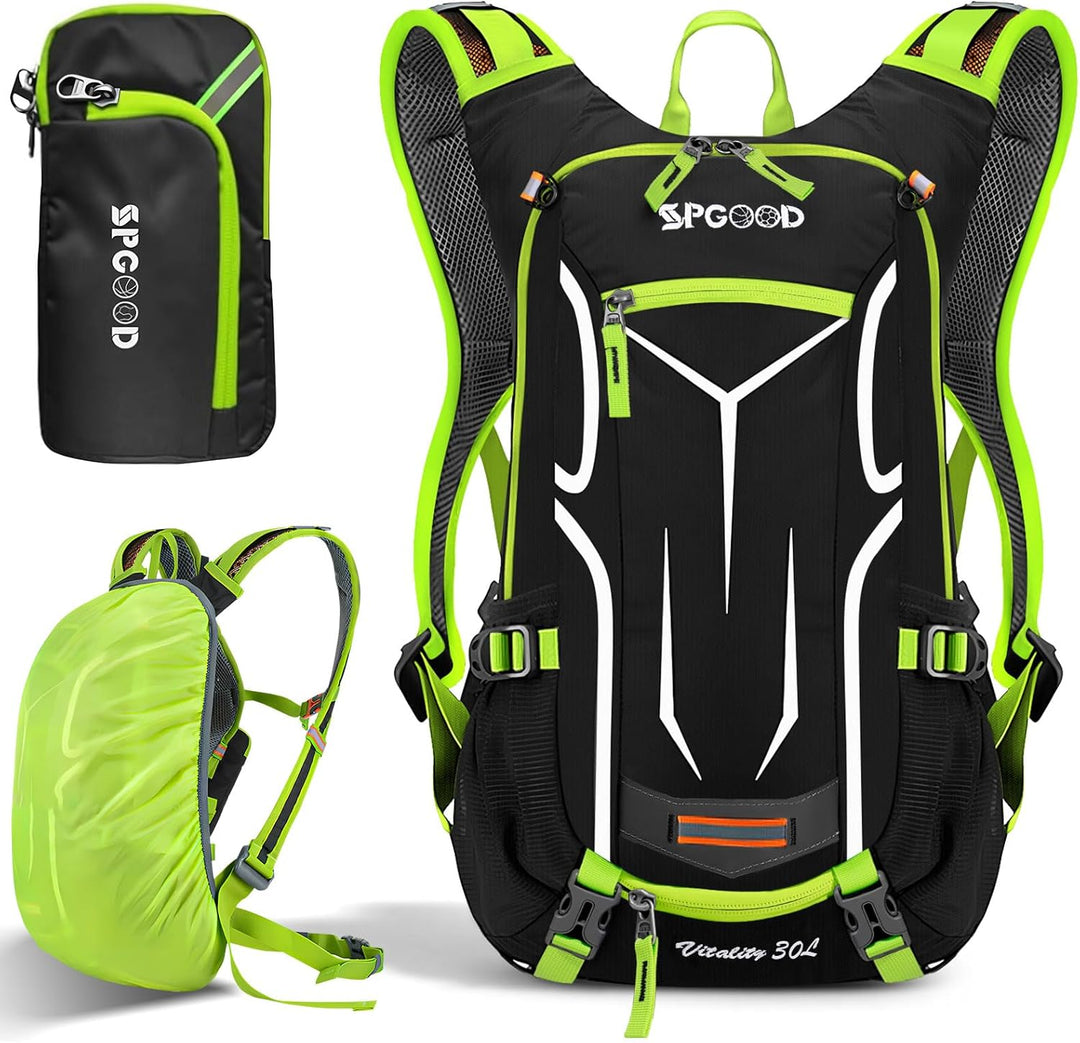 SPGOOD Fahrradrucksack 20L/25L/30L (9 Farben)-Wasserdichter Ultraleicht-für Damen & Herren Multifunk