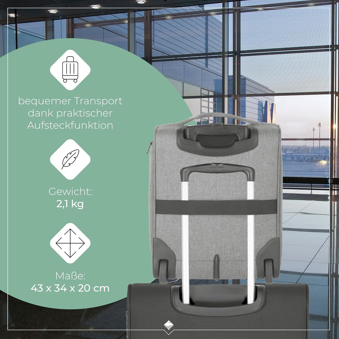 Travelite CABIN Bordtrolley (43 cm) Underseater mit 2 Rollen, Anthrazit