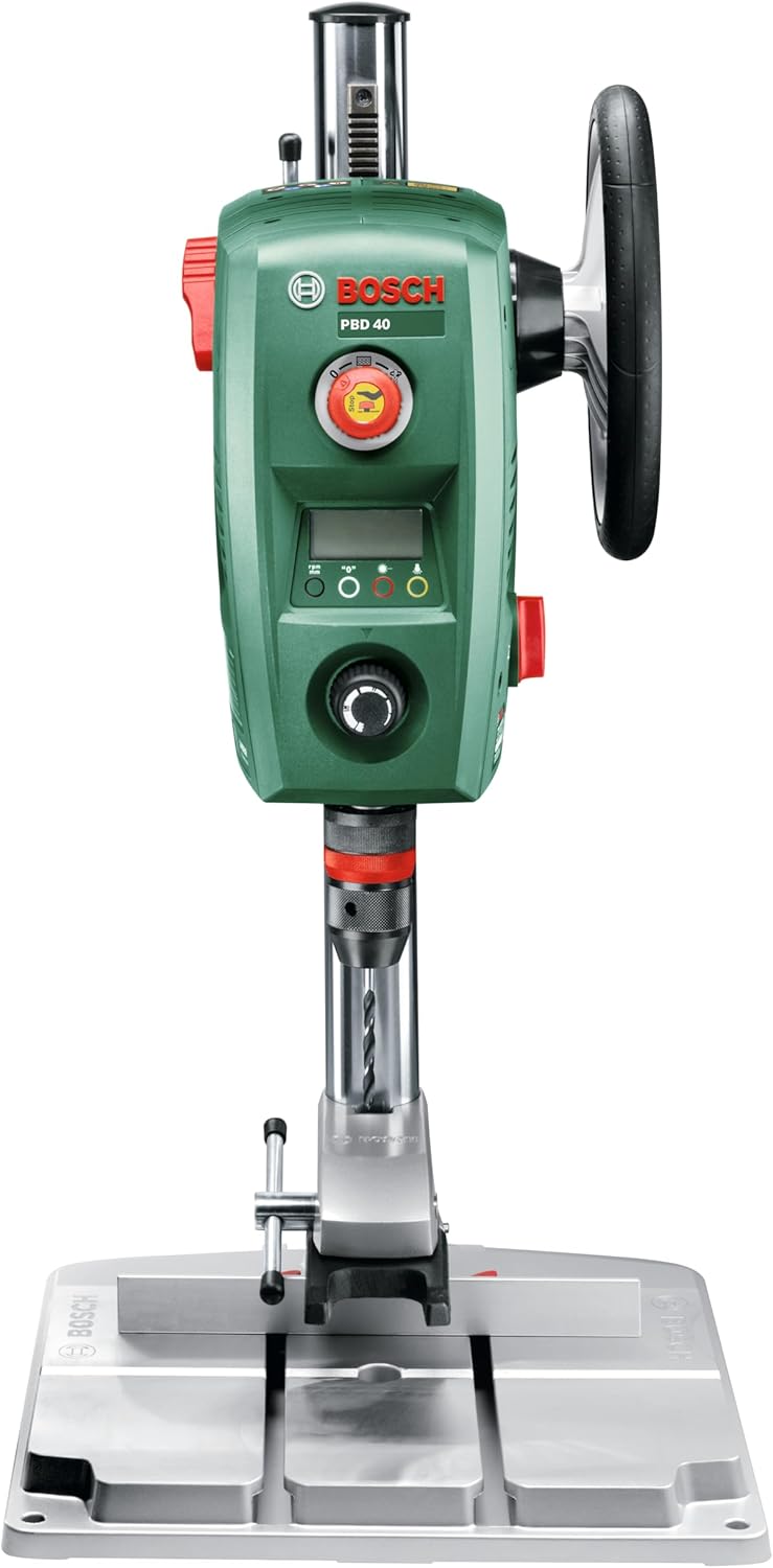 Bosch Home and Garden Tischbohrmaschine PBD 40 (710 W, Max. Bohr-Ø in Stahl/Holz: 13 mm/40 mm, Bohrh