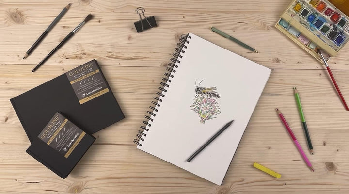 Clairefontaine – Ref. 34241C – Goldline-Kastenblock (64 weisse Blätter) – A3-Grösse (420 x 297 mm),