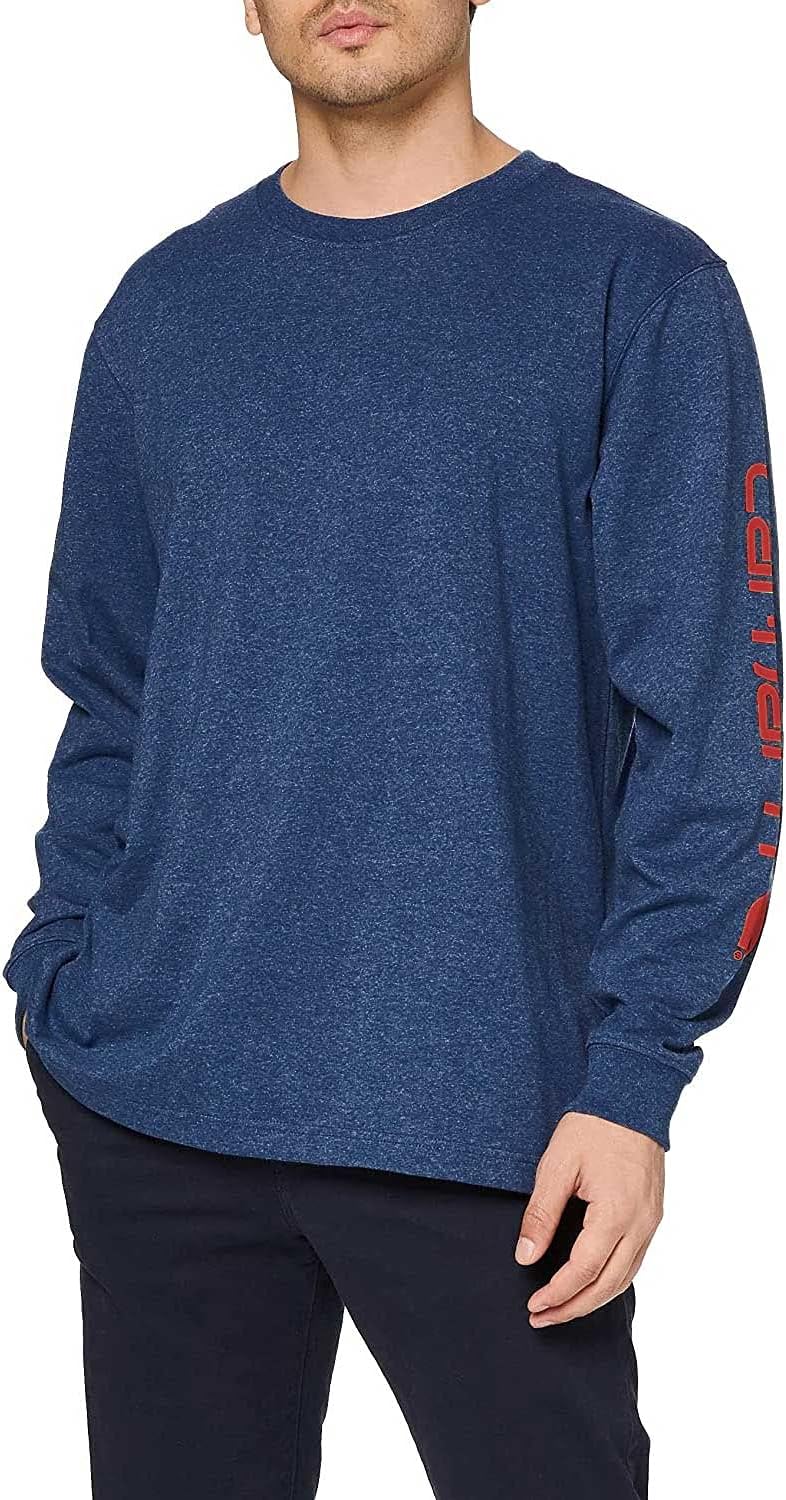 Carhartt Workwear Long Sleeve Logo Shirt, Farbe: Stonewash, Grösse: L