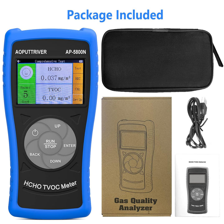 AOPUTTRIVER Formaldehyd Messgerät AP-5800N Innenraum-Luftqualitätsmessgeräte Verschmutzung Messgerät