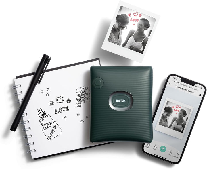 INSTAX Square Link Smartphone Drucker, Midnight Green, Midnight Green