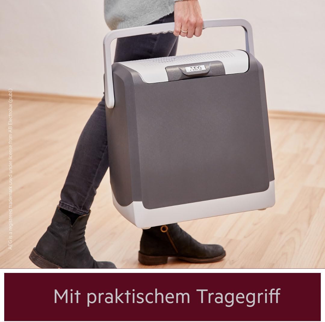 AEG Automotive Thermoelektrische Kühlbox KK 28 Liter, 12/230 Volt für Auto und Steckdose 28 Liter