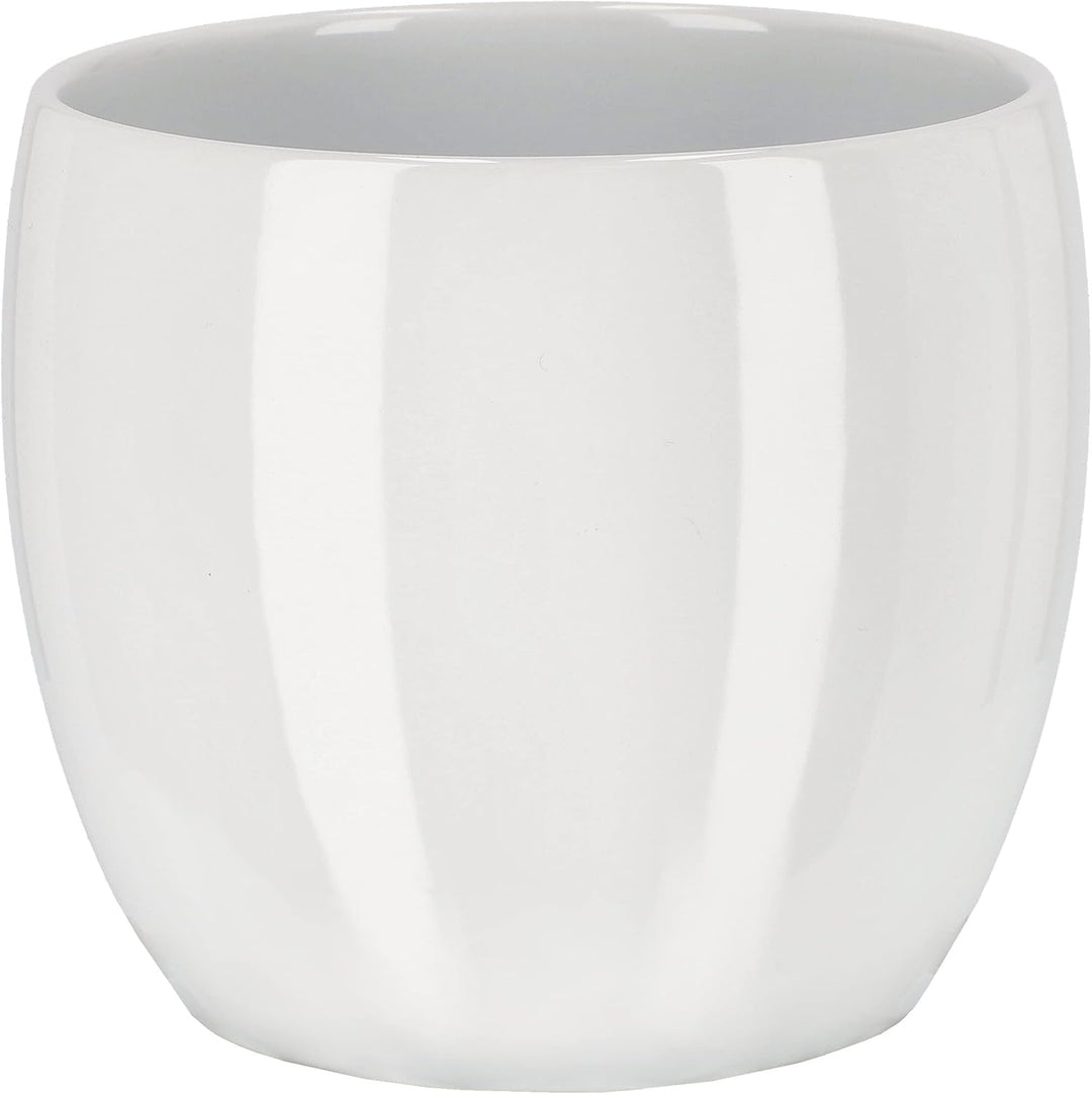 KOTARBAU® 3er Set Keramik-Blumentopf Übertopf für Blumen Pflanzen ⌀ 13 cm Weiss Silber Gold, ⌀ 13 Cm