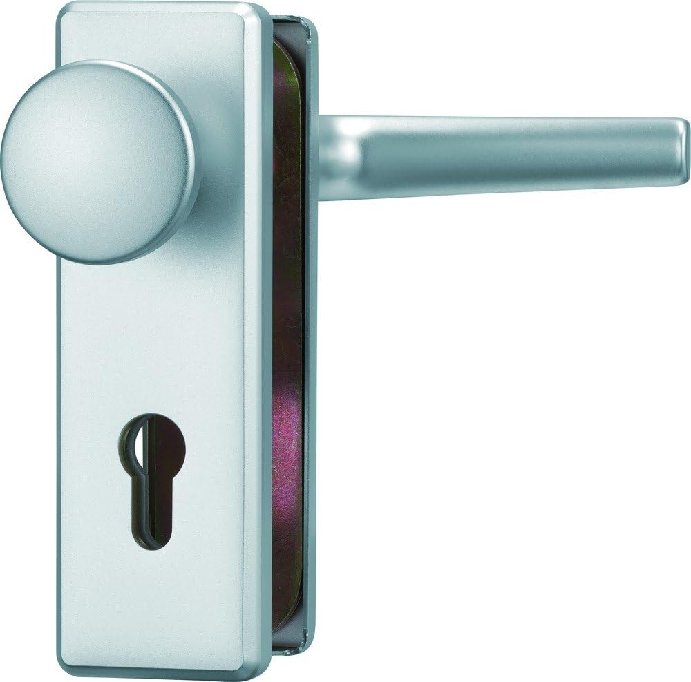 ABUS Tür-Schutzbeschlag KKT512 F1 aluminium 26439 Wechselgarnitur F1 Aluminium, Wechselgarnitur F1 A