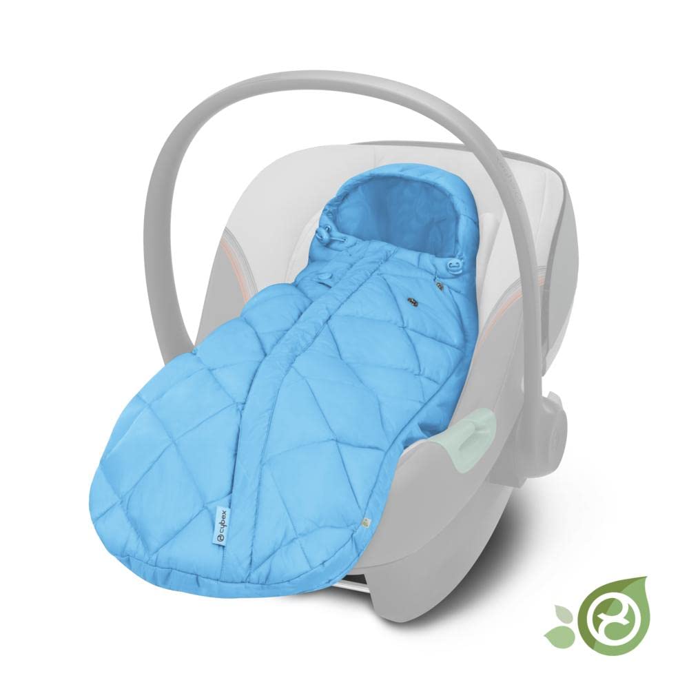 CYBEX Gold Fusssack Snøgga Mini 2, Für Babyschalen, Ab Geburt bis ca. 24 Monate, TOG 4, Beach Blue (
