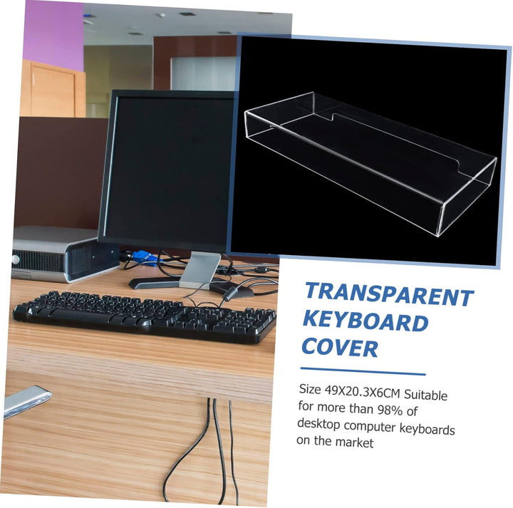 Tastaturabdeckung Transparente Acryl- -Abdeckung, Schutz für Katze, Desktop-, Monitorständer, stauba