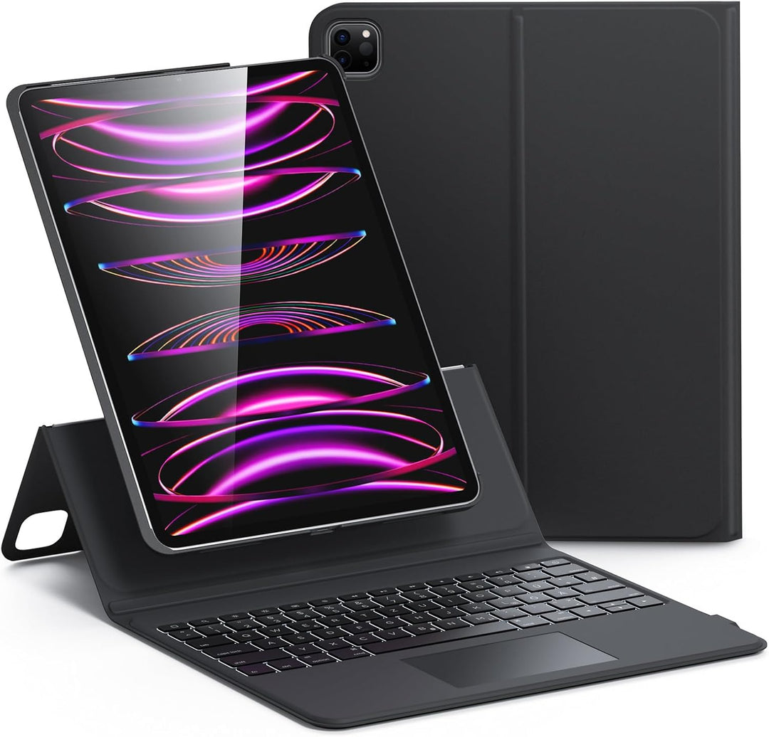 ESR iPad-Tastatur Hülle für iPad Pro 12,9 Zoll (6./5./4./3. Generation), voll Verstellbarer Ständer,
