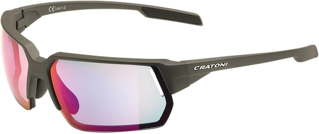 Cratoni Unisex C-ice Nxt Fahrradbrille Einheitsgrösse Coffee Matt, Glas Klar, Plasma Verspiegelt, Ei