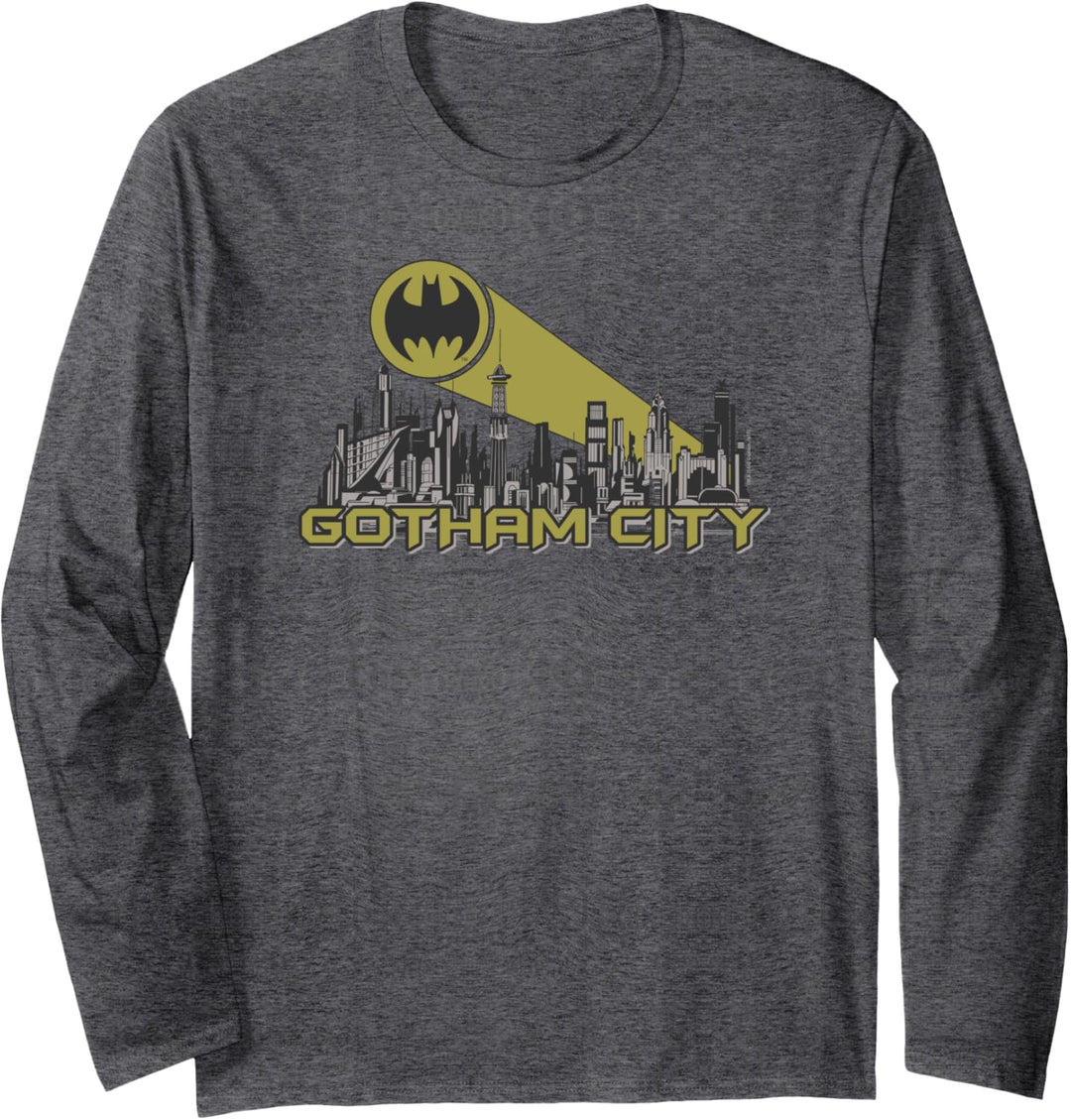 Batman Gotham Skyline Langarmshirt