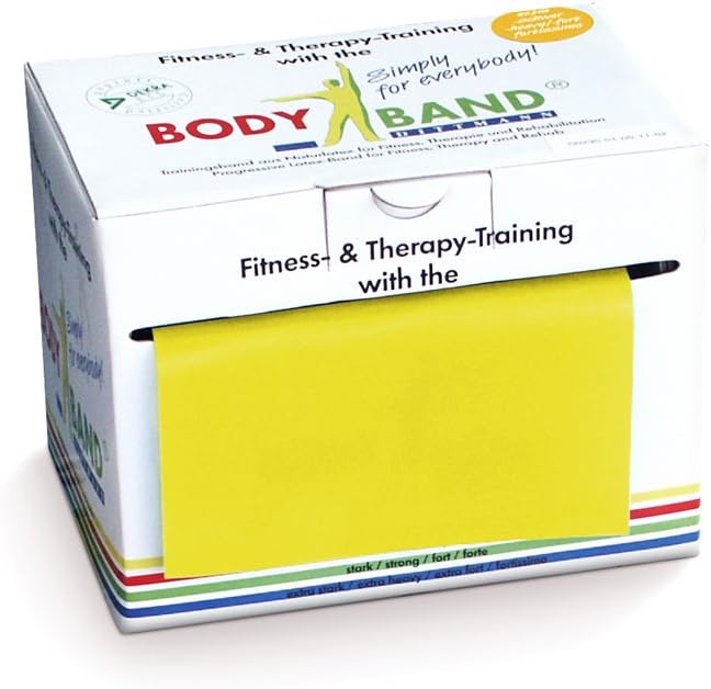 DITTMANN Body Band Fitnessband Gymanstik Expander Kraft 25m gelb (leicht)