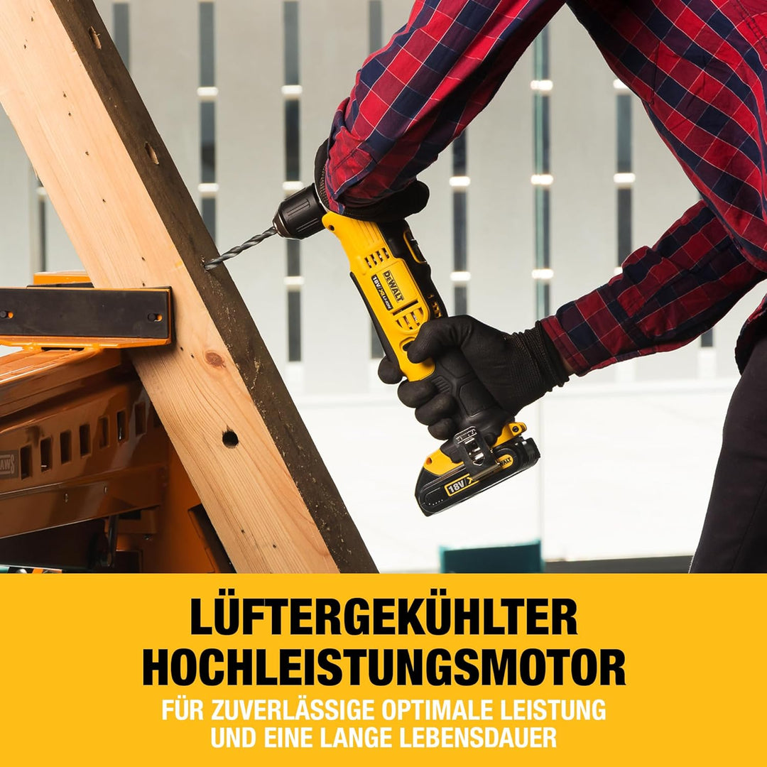 DeWalt DCD740N-XJ DCD740N Winkelbohrmaschine 18V XR ohne Akku und Ladegerät, 360 W, 18 V, Schwarz, G