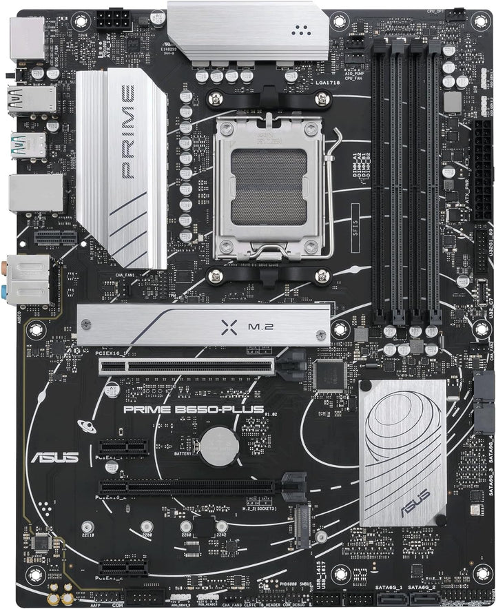 ASUS Prime B650-PLUS CSM Mainboard Sockel AMD AM5 (Ryzen 7000, ATX, DDR5 Speicher, PCIe 5.0 M.2, 2.5