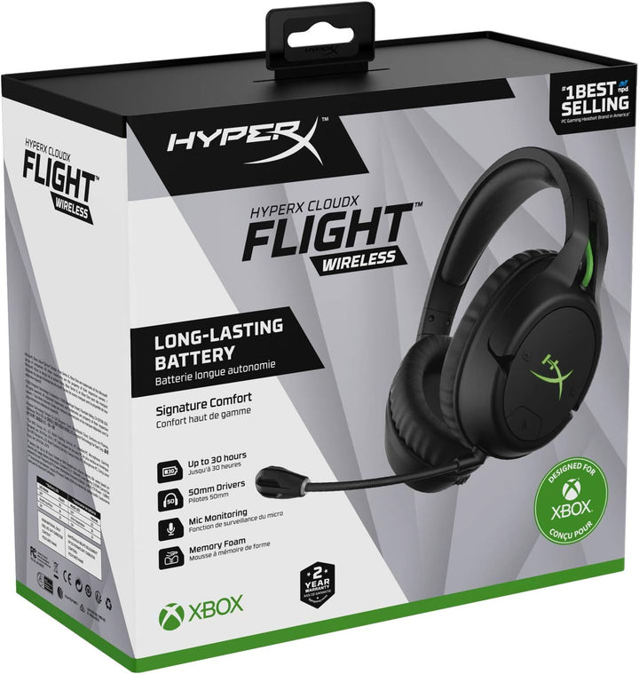 HyperX CloudX Flight für Xbox – Kabelgebundenes Gaming Kopfhörer, Schwarz
