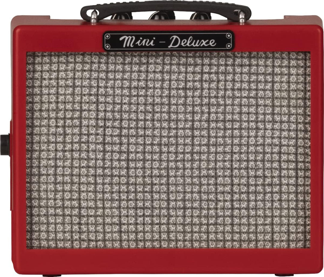 Fender Mini Deluxe Amp, Suitable for Electric Guitar & Bass - Red, Voll