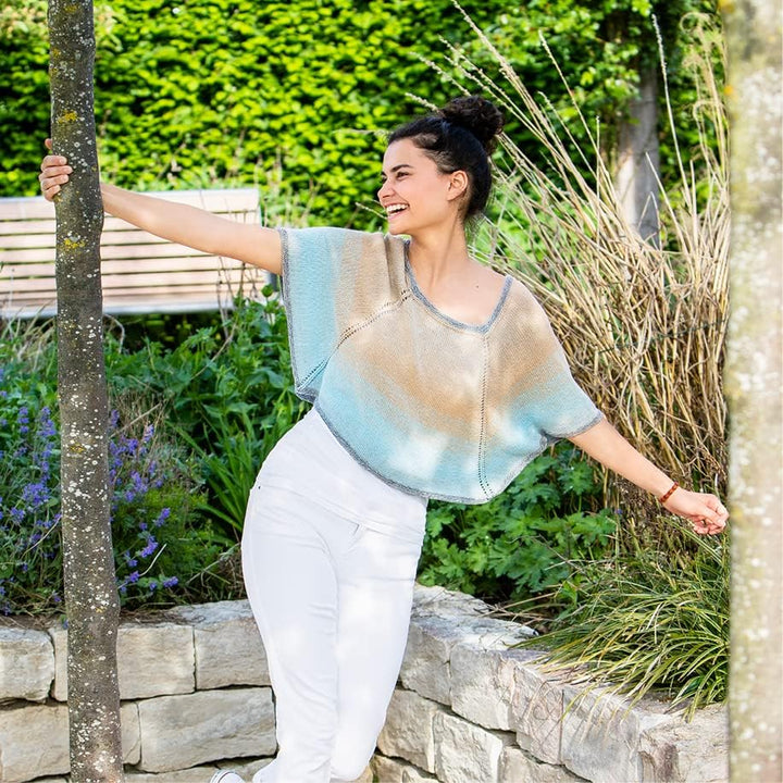 Gründl Wolle Saragossa (weiches Farbverlaufsgarn aus 50% Baumwolle und 50% Polyacryl, 250 g / 1000 m