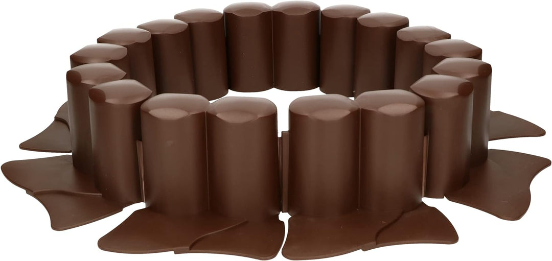KOTARBAU® Garten-Palisade 100mm x 3,02m Braun zum Abgrenzen von Rasen und Gehwegen, Braun
