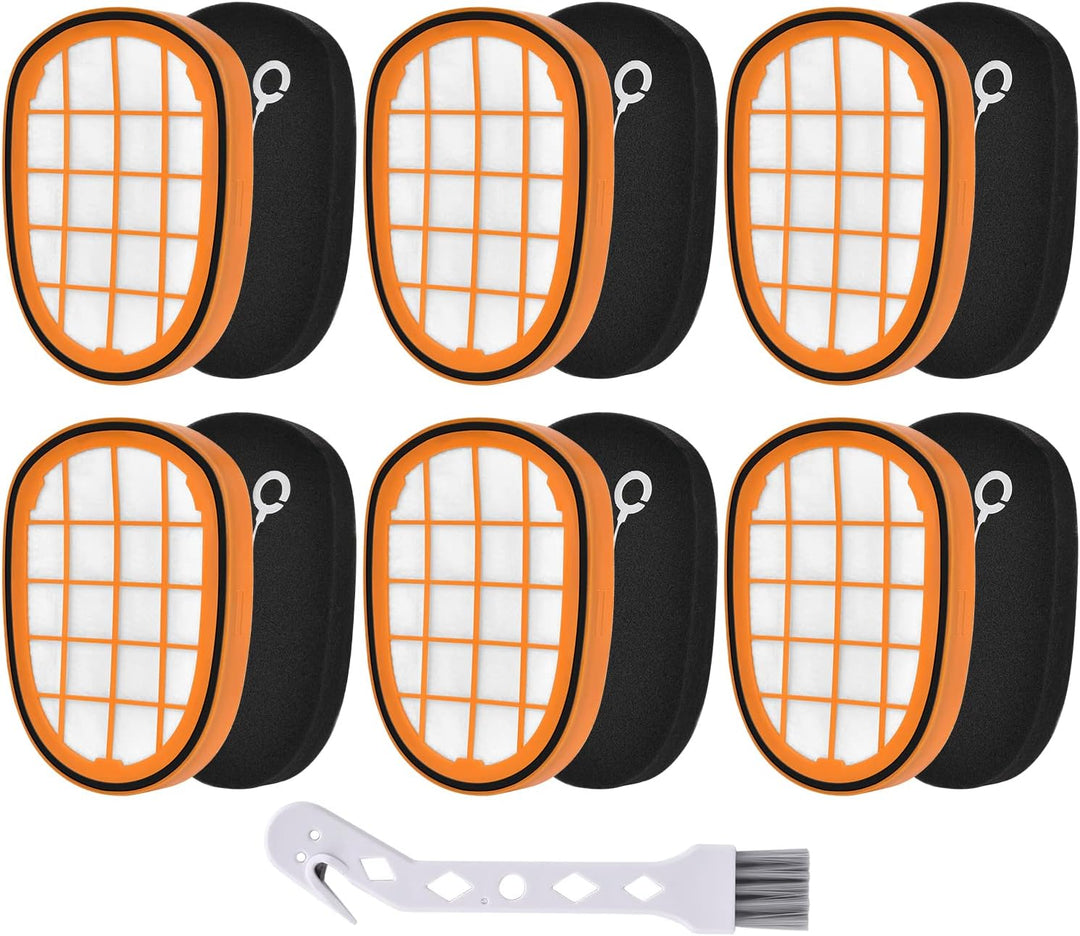 Artraise Filter für Philips SpeedPro Max Staubsauger, 6 Stück für Philips FC6812 FC6813 FC6822 FC682