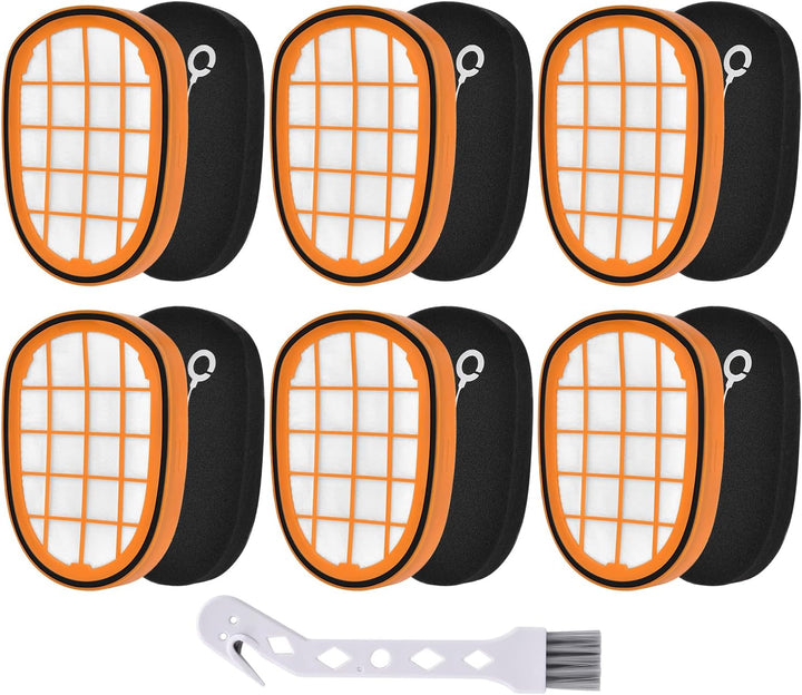 Artraise Filter für Philips SpeedPro Max Staubsauger, 6 Stück für Philips FC6812 FC6813 FC6822 FC682