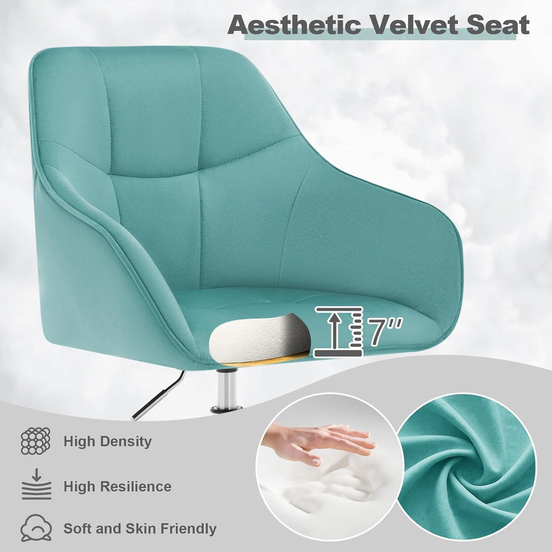 WOLTU Homeoffice Stuhl, Schreibtischstuhl, Drehstuhl, Schminkstuhl, höhenverstellbar, bis 150 kg bel