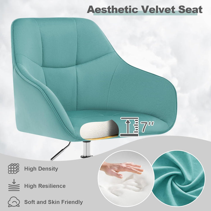 WOLTU Homeoffice Stuhl, Schreibtischstuhl, Drehstuhl, Schminkstuhl, höhenverstellbar, bis 150 kg bel