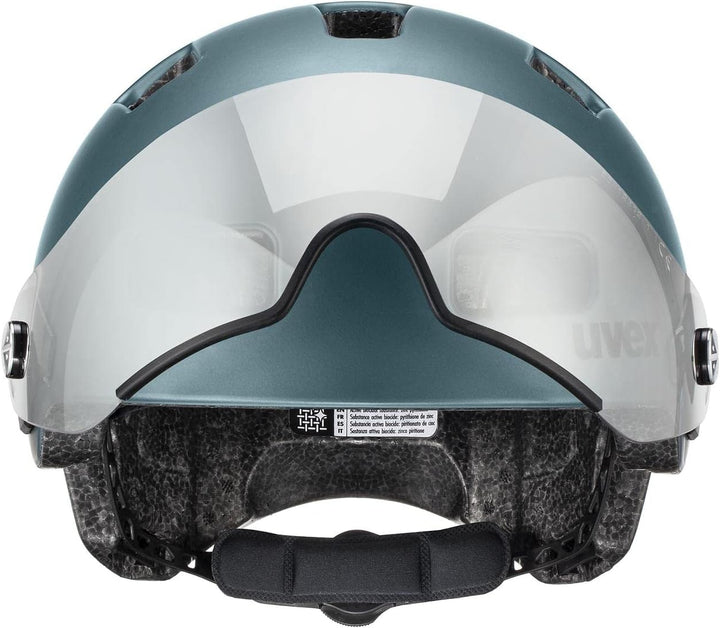 Uvex Rush Visor City Fahrrad Helm matt blau 2024 55-58 cm, 55-58 cm