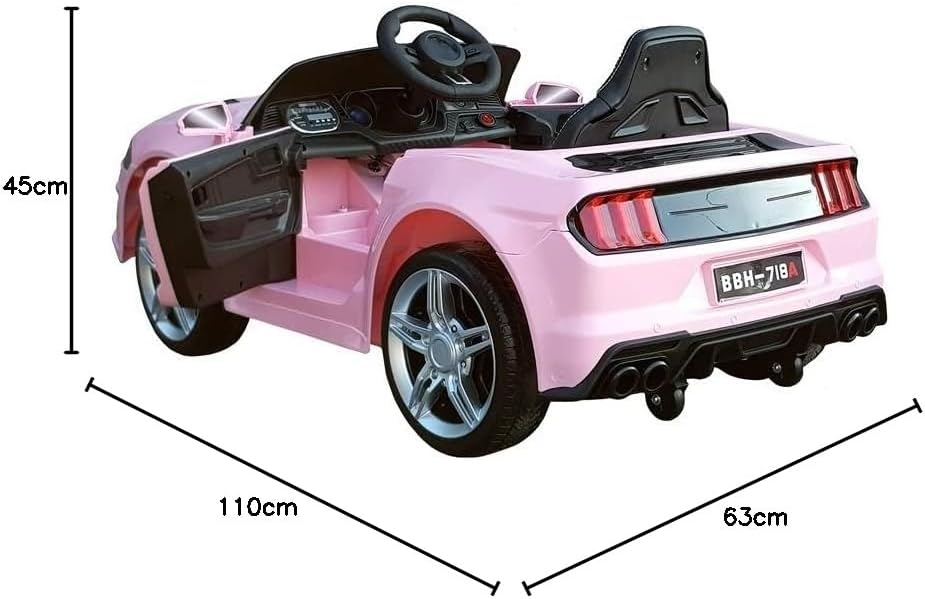 Elektro Kinderauto Elektrisch Ride On Kinderfahrzeug Elektroauto Fernbedienung - Mustang BH-718A - R