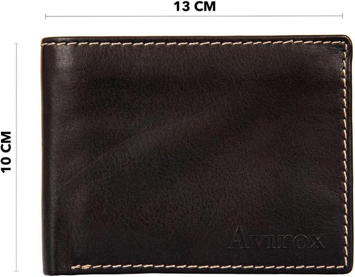 Avirex Austin Kollektion Geldbörse aus weichem Leder, für Herren, Braun